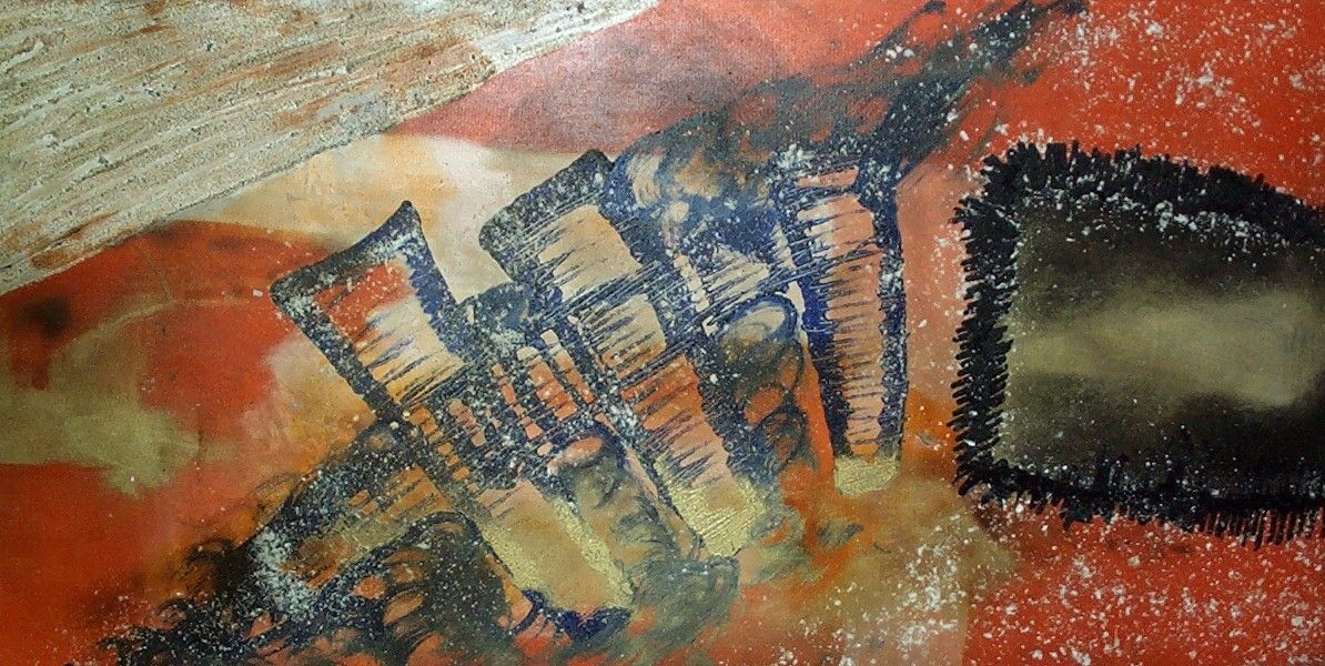 Alex Arnold - Ohne Titel (1998). Acryl auf Leinwand.