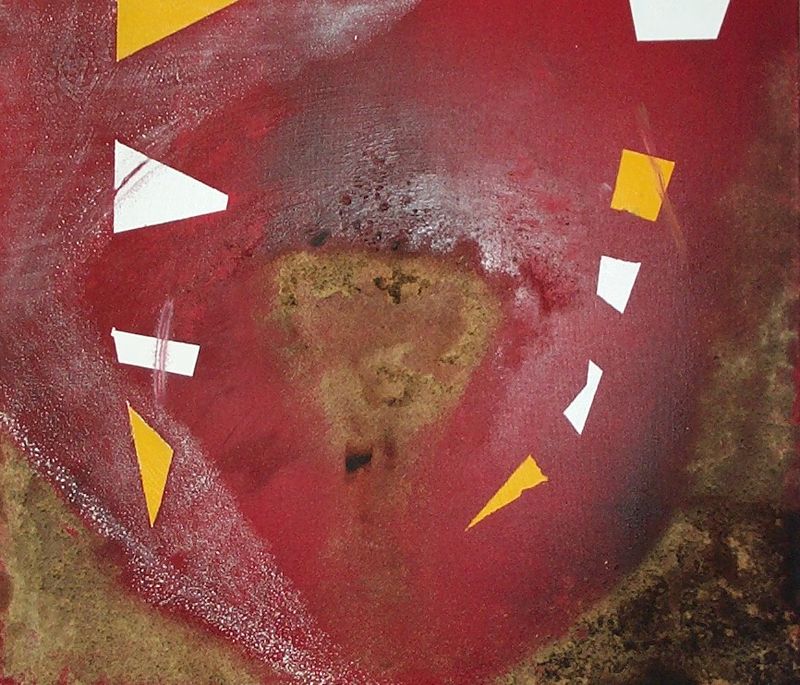 Alex Arnold - Traumgewitter III (2001). &Ouml;l auf Leinwand.