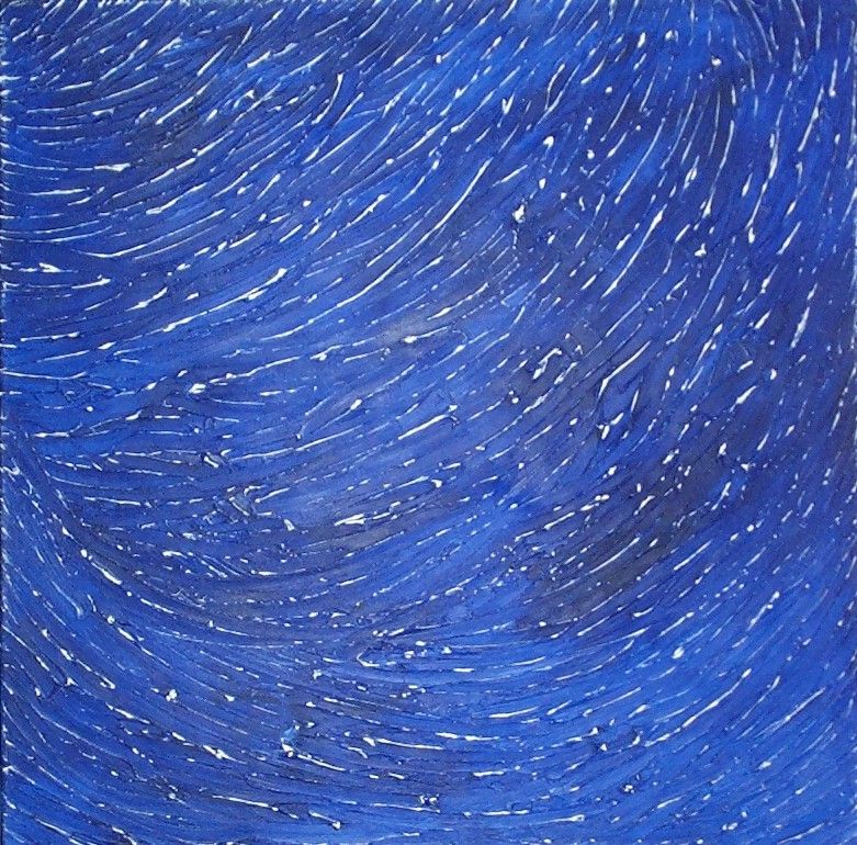 Alex Arnold - Symbolisierung von Yin und Yang: Element Wasser (2001). Acryl auf Leinwand.