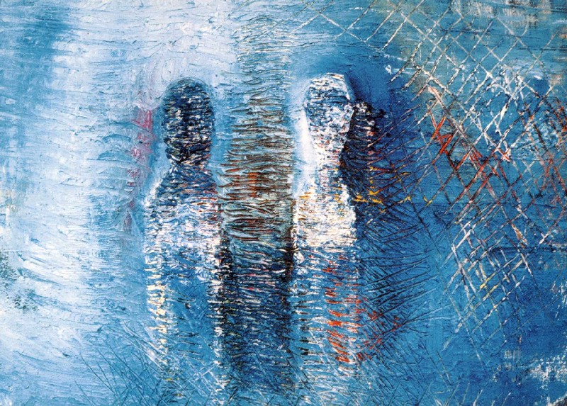 Alex Arnold - Traumgestalten (1999). �l auf Leinwand. 80x100 cm. (verkauft)