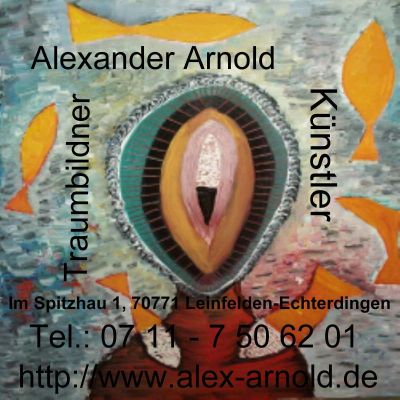 Visitenkarte Alex Arnold - K&uuml;nstler, Traumbildner