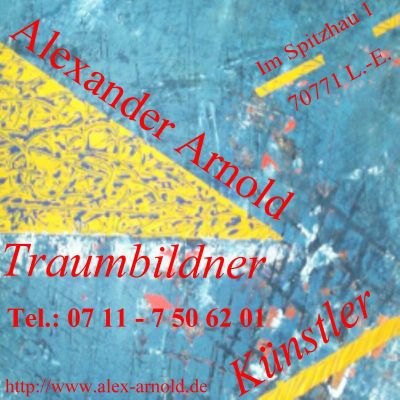Visitenkarte Alexander Arnold - K&uuml;nstler, Traumbildner